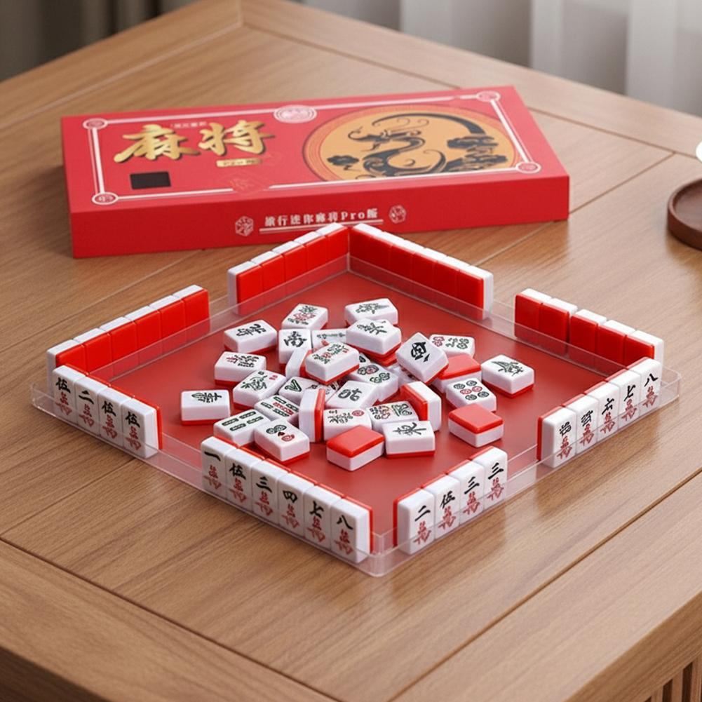 Board Game Organization - Portable Travel Mini Mahjong Set Travel