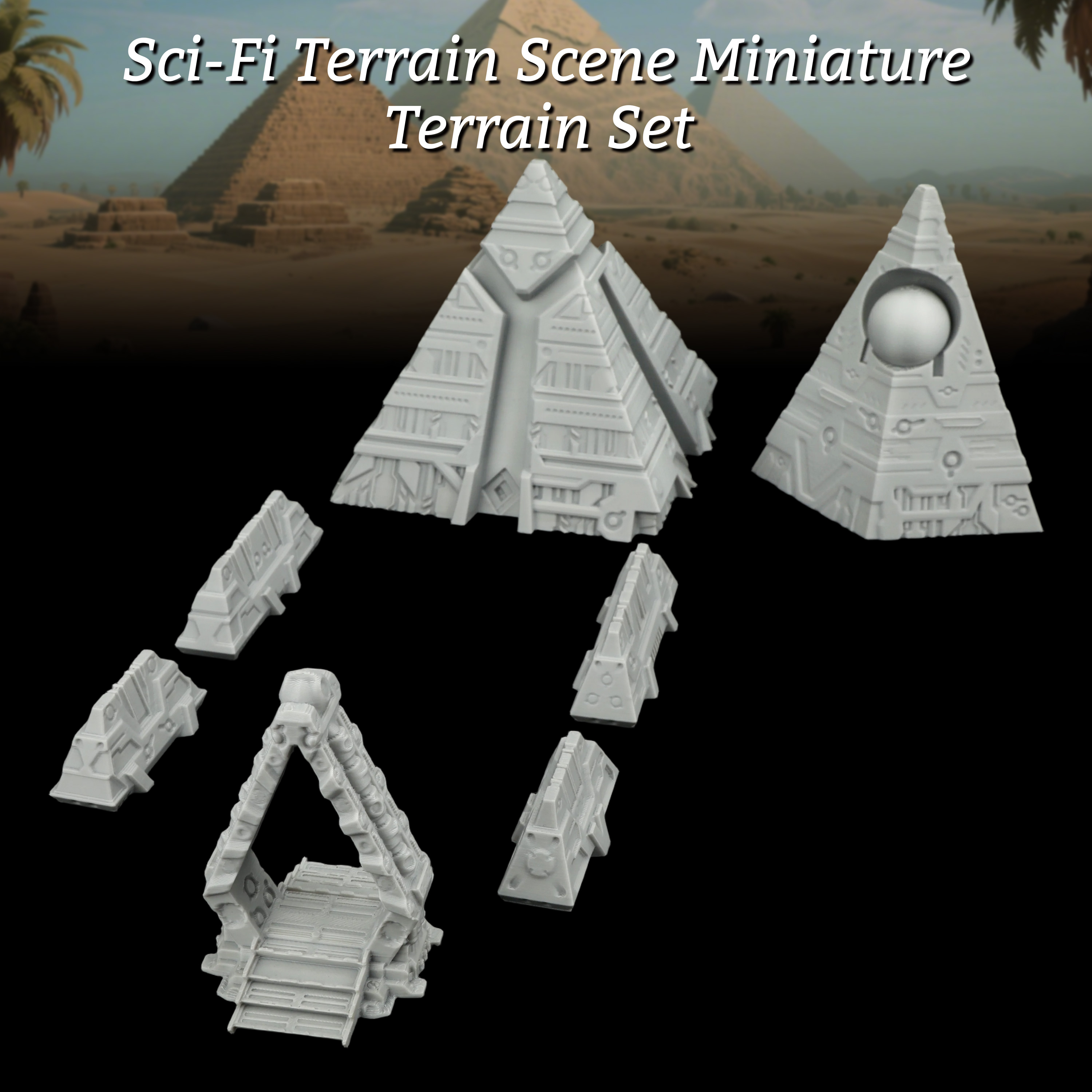 Board Game Dune - Sci-Fi Terrain Scene Miniature Set -