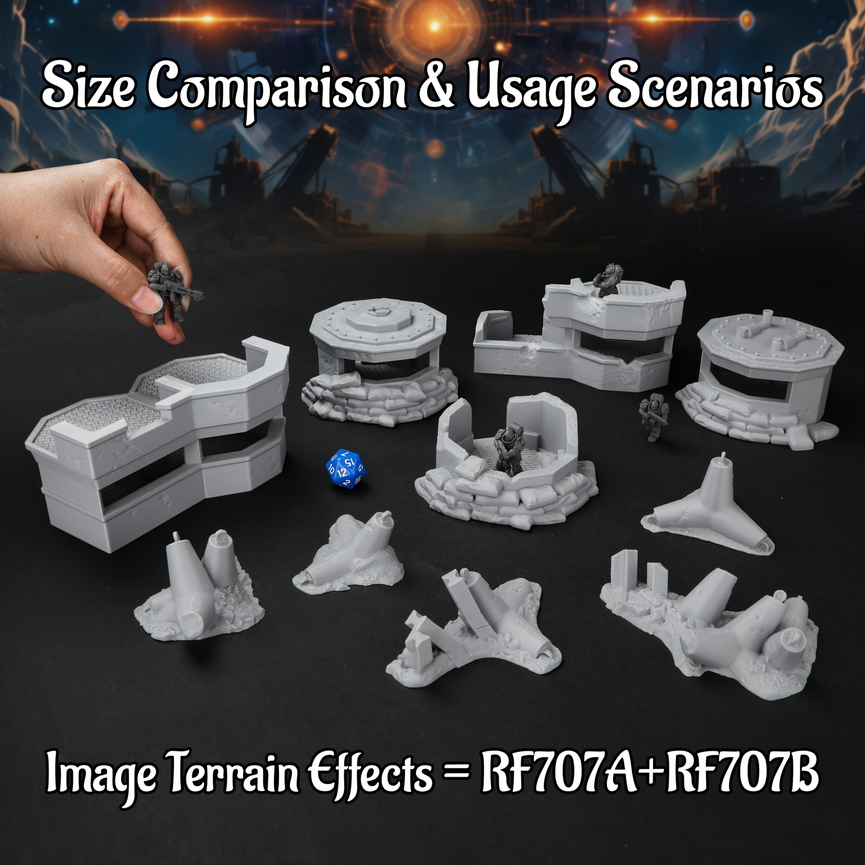 Sci-Fi Modular Battlefield Bun - đánh giá và giá Board Game Dune