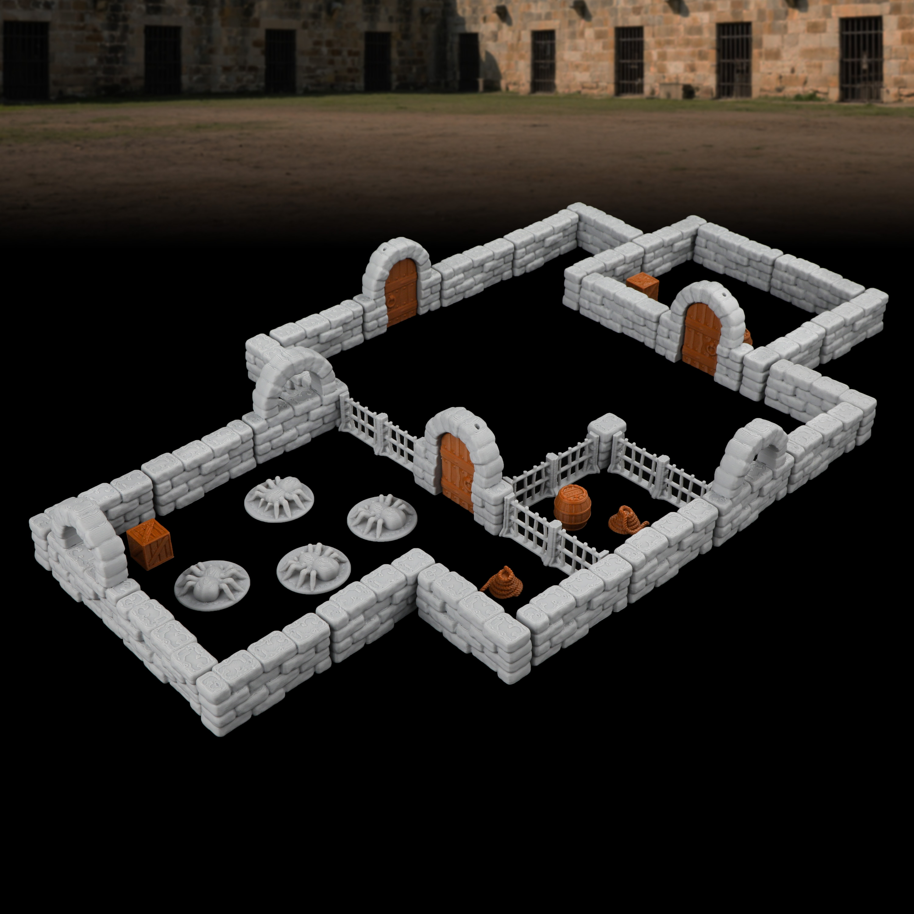 46Pcs Dungeon Stone Wall Set - - đánh giá và giá Board Game Dune