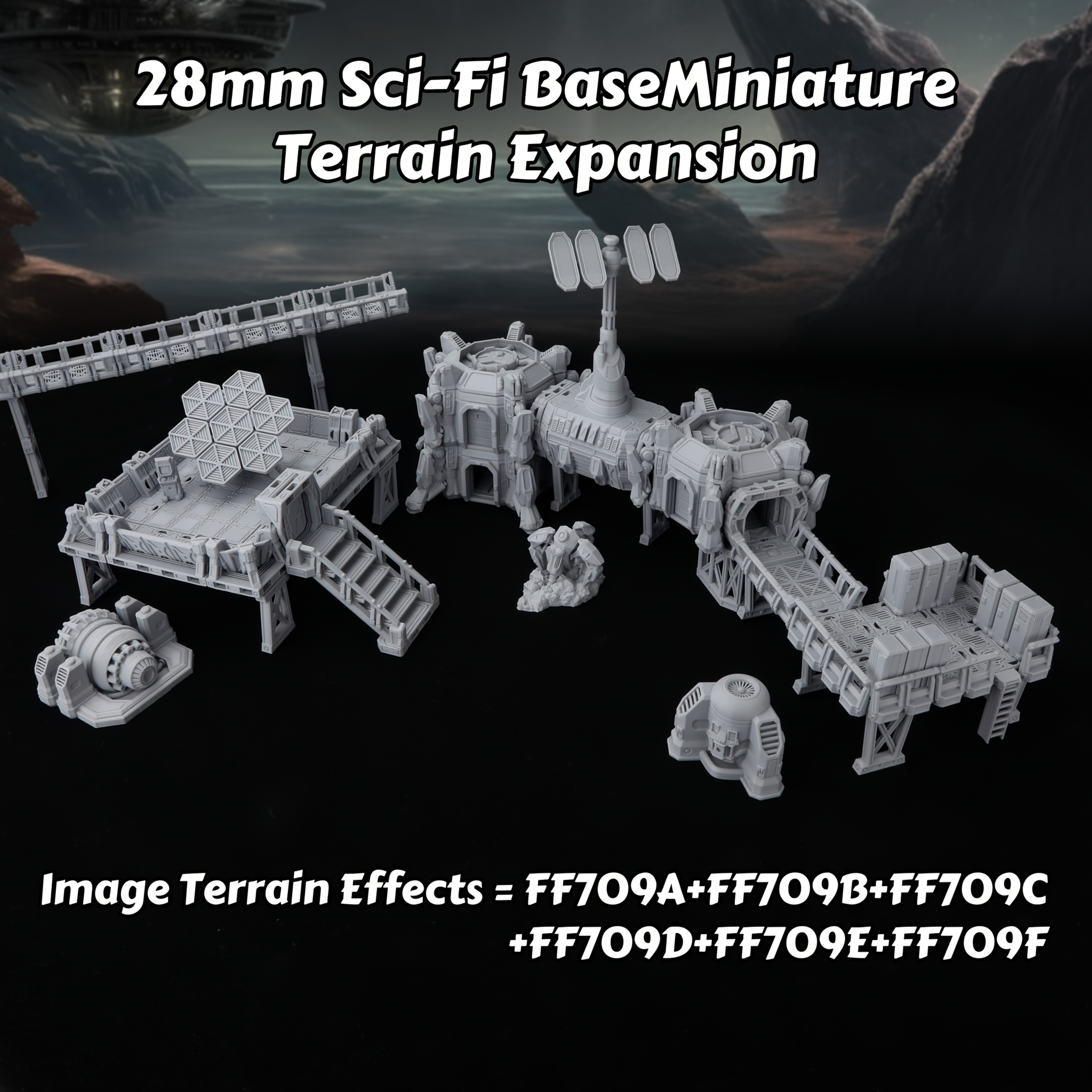 Epical Sci-Fi Terrain Set for  - đánh giá và giá Board Game Dune