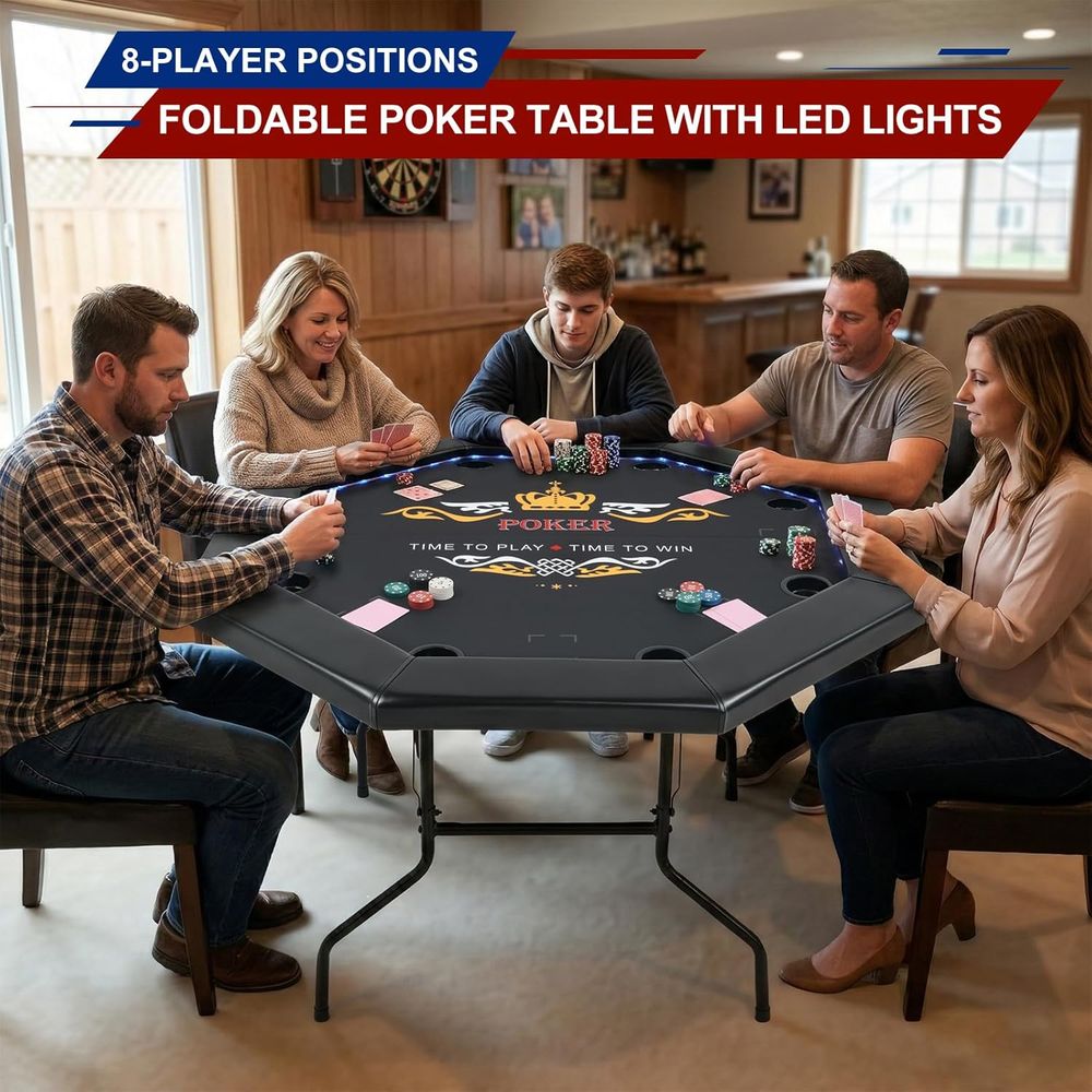 LED Poker Table or 8 Players,  - đánh giá và giá Board Game Or Boardgame