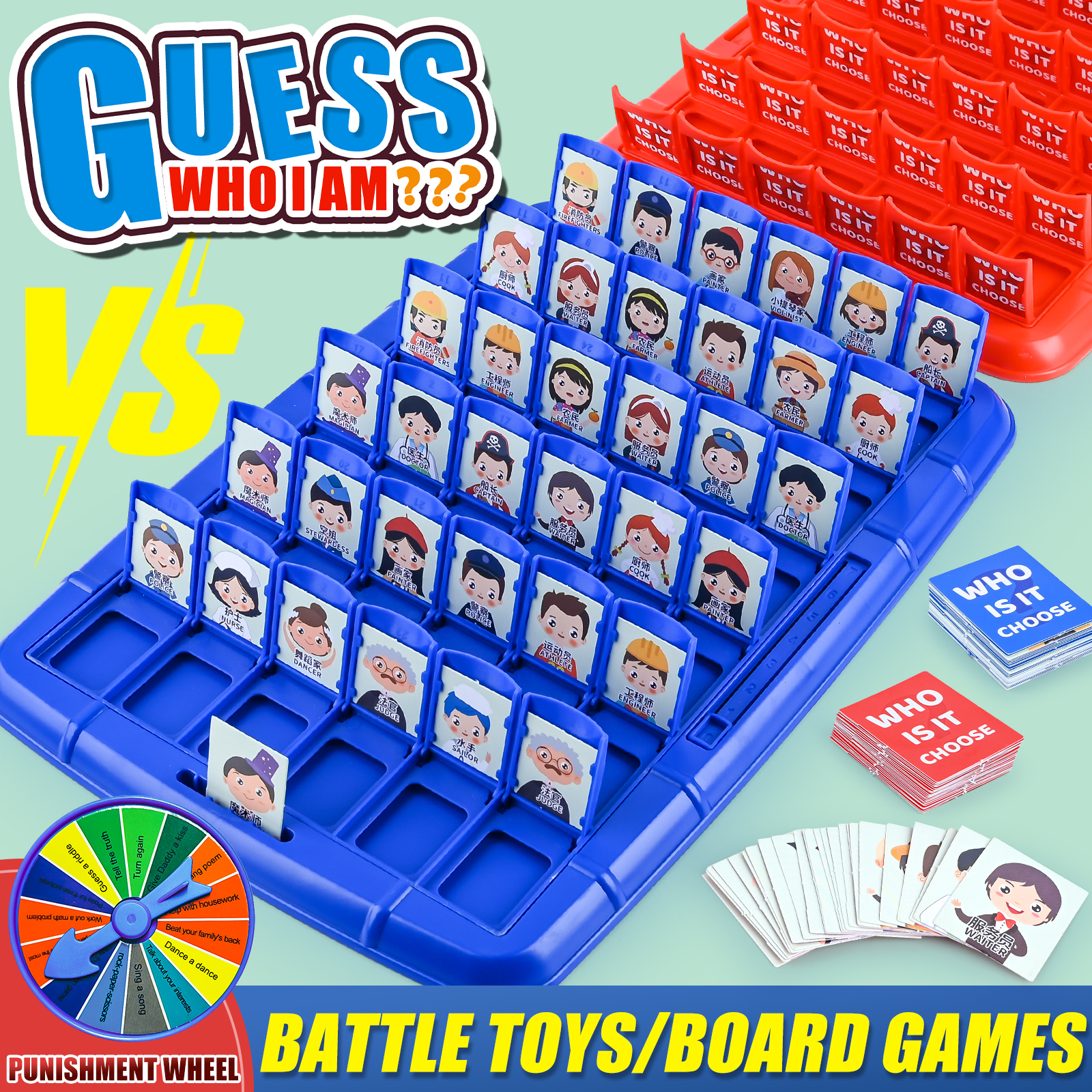 Guess Who I Am, Children'S Puz - đánh giá và giá Board Game With Chips