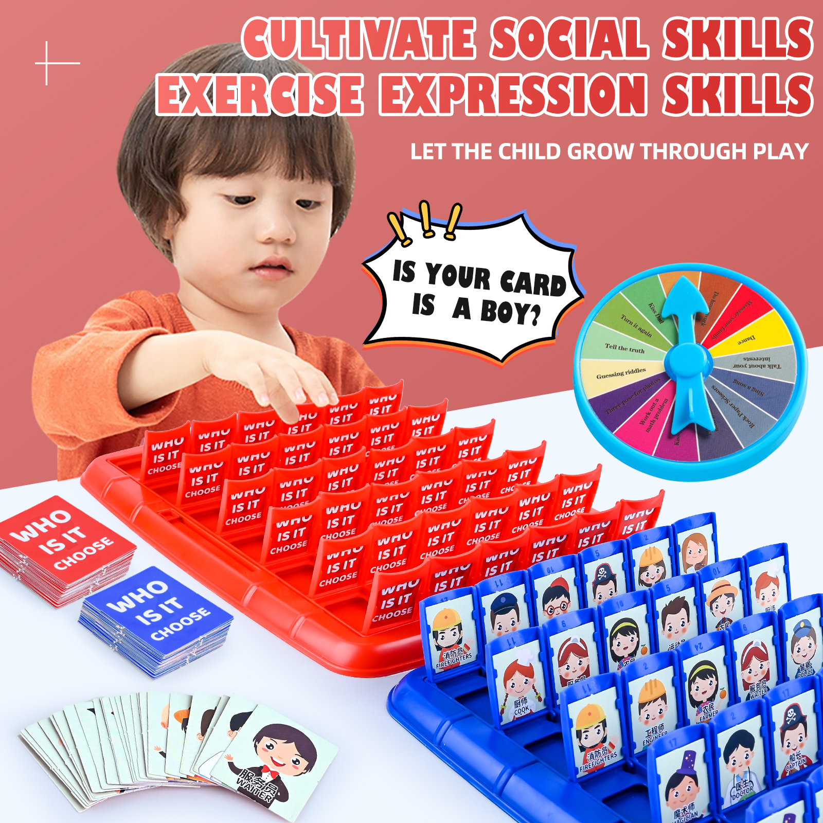 Guess Who I Am, Children'S Puz - đánh giá và giá Board Game With Chips