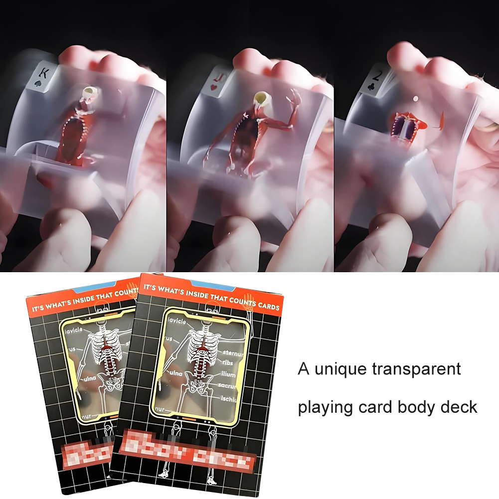 1-3PCS Human Anatomy Poker Car - đánh giá và giá Board Game With Chips