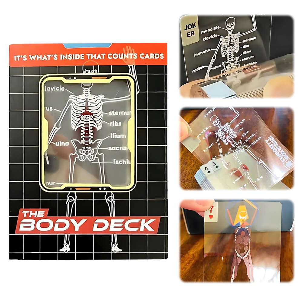 1-3PCS Human Anatomy Poker Car - đánh giá và giá Board Game With Chips