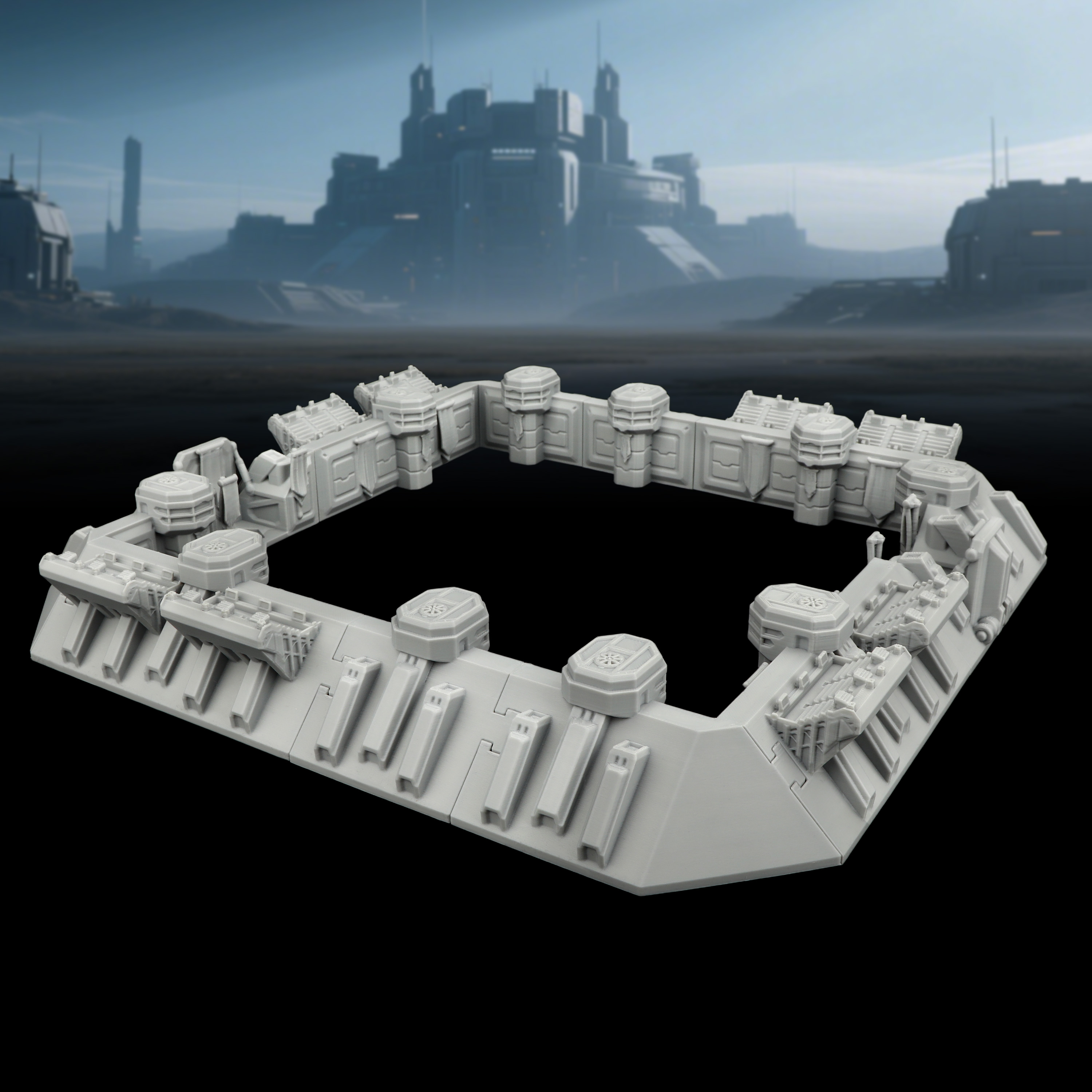 Sci-Fi Arena Terrain Set - Gre - đánh giá và giá Board Game Dune