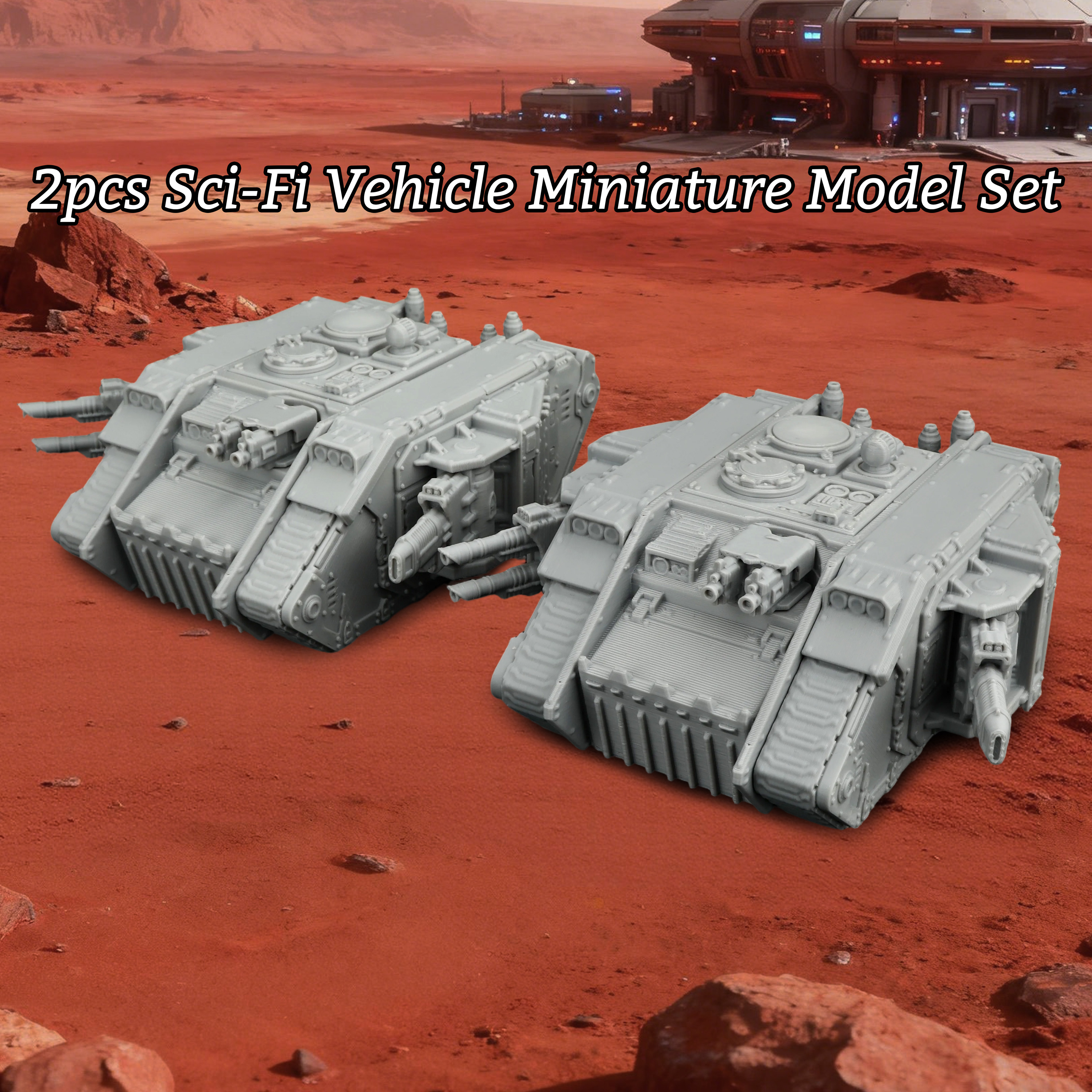 2Pcs Sci-Fi Tank Miniature Set - đánh giá và giá Board Game Dune