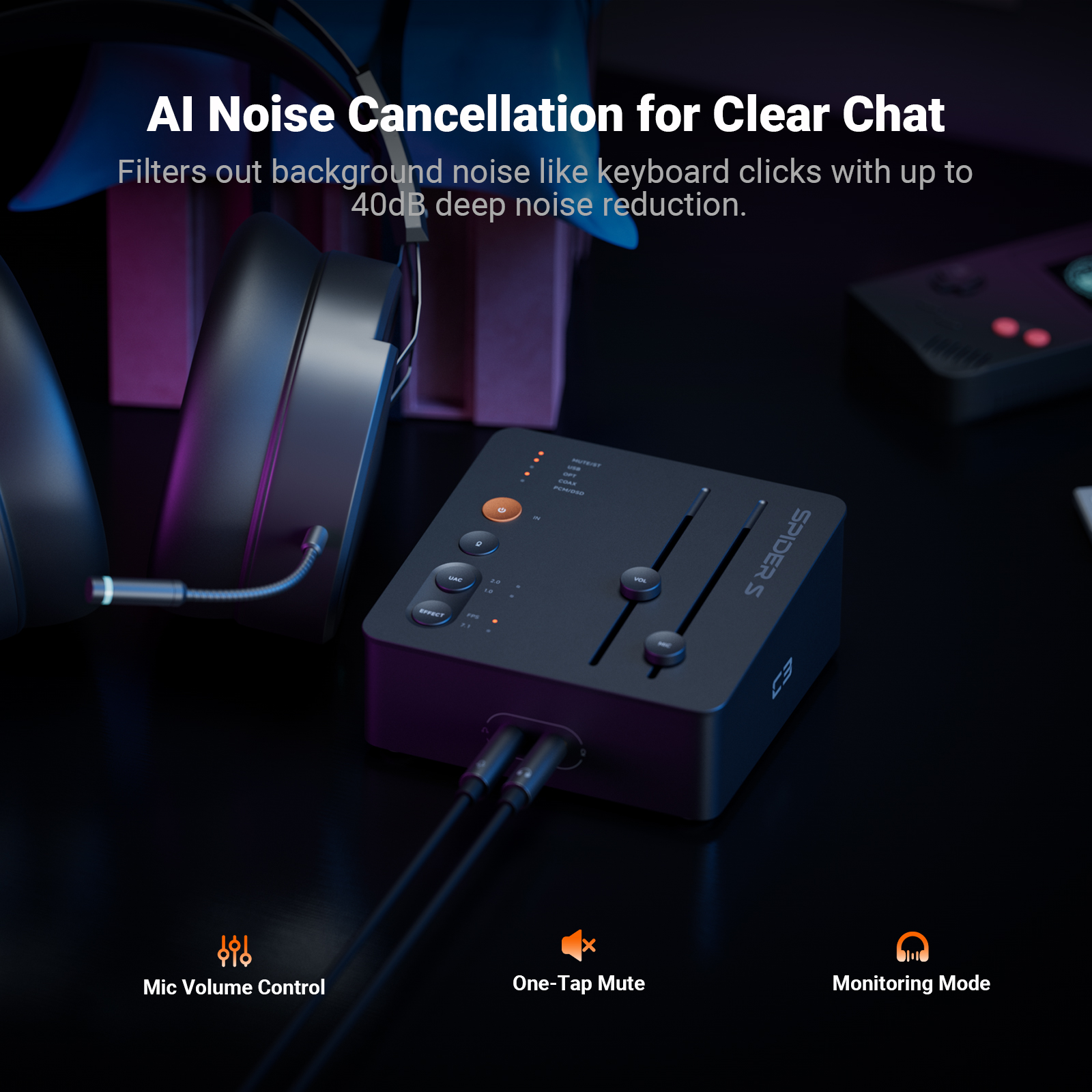 Fosi Audio C3 Gaming DAC Headp - đánh giá và giá Board Game With Chips