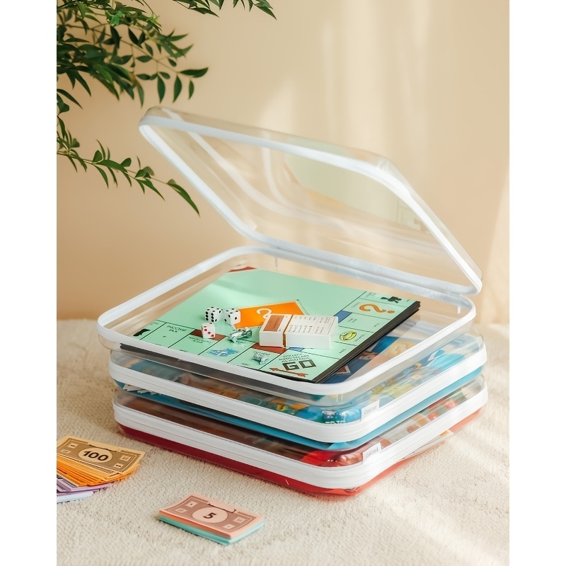 1pc Large Clear Hard Shell Sto - đánh giá và giá Board Game Organization