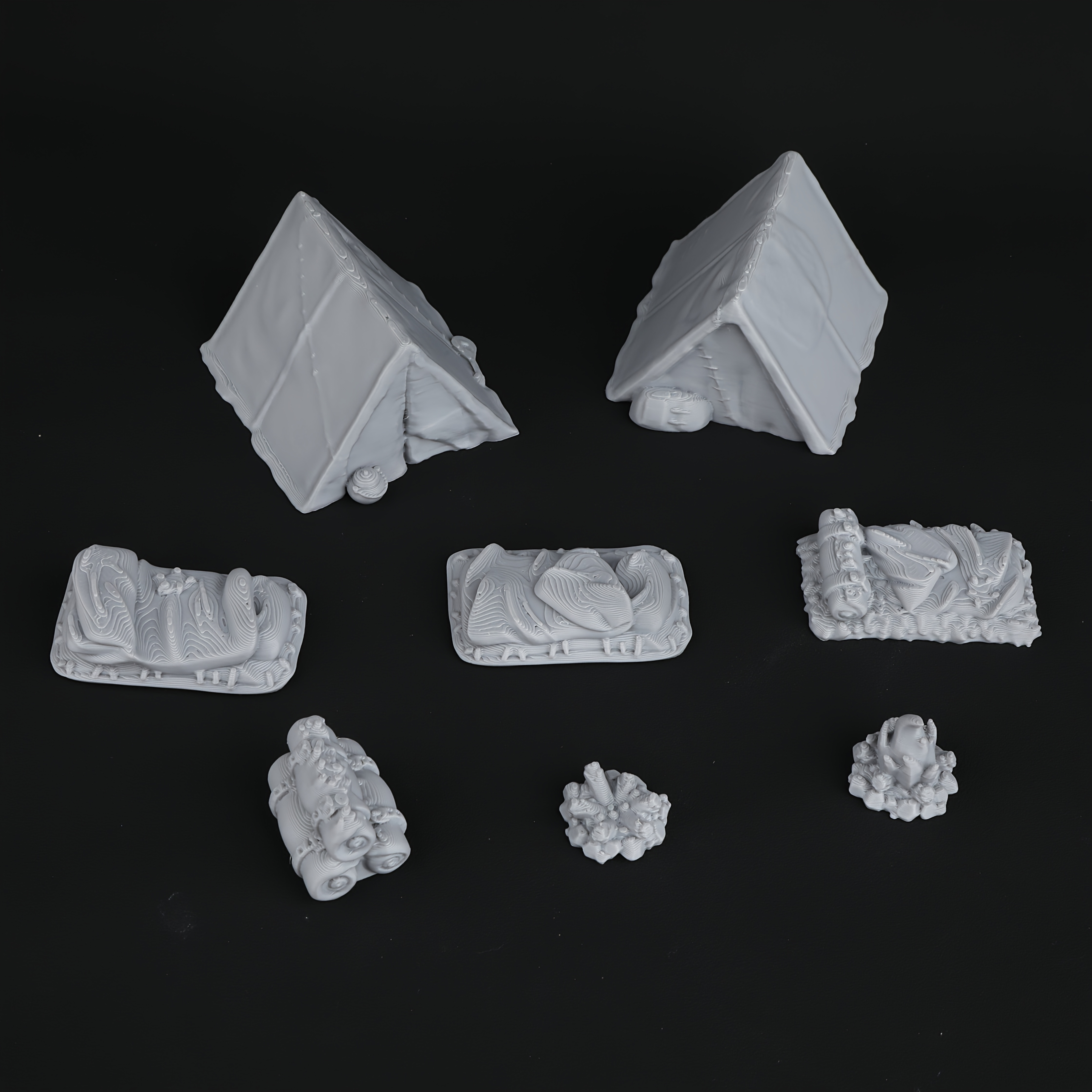 8pcs RPG Adventurer's Camp Min - đánh giá và giá Board Game Dune
