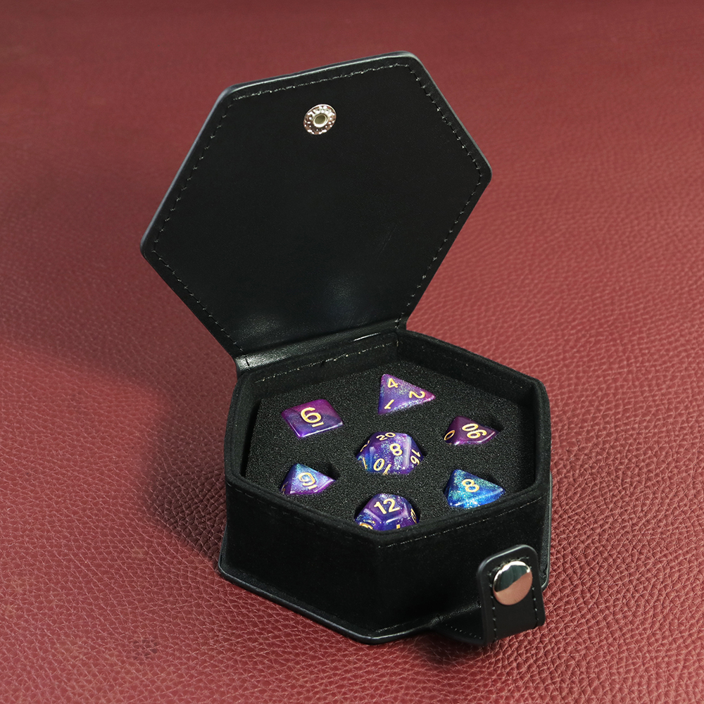 Black Leather Box DND Dice Cas - đánh giá và giá Board Game With Chips