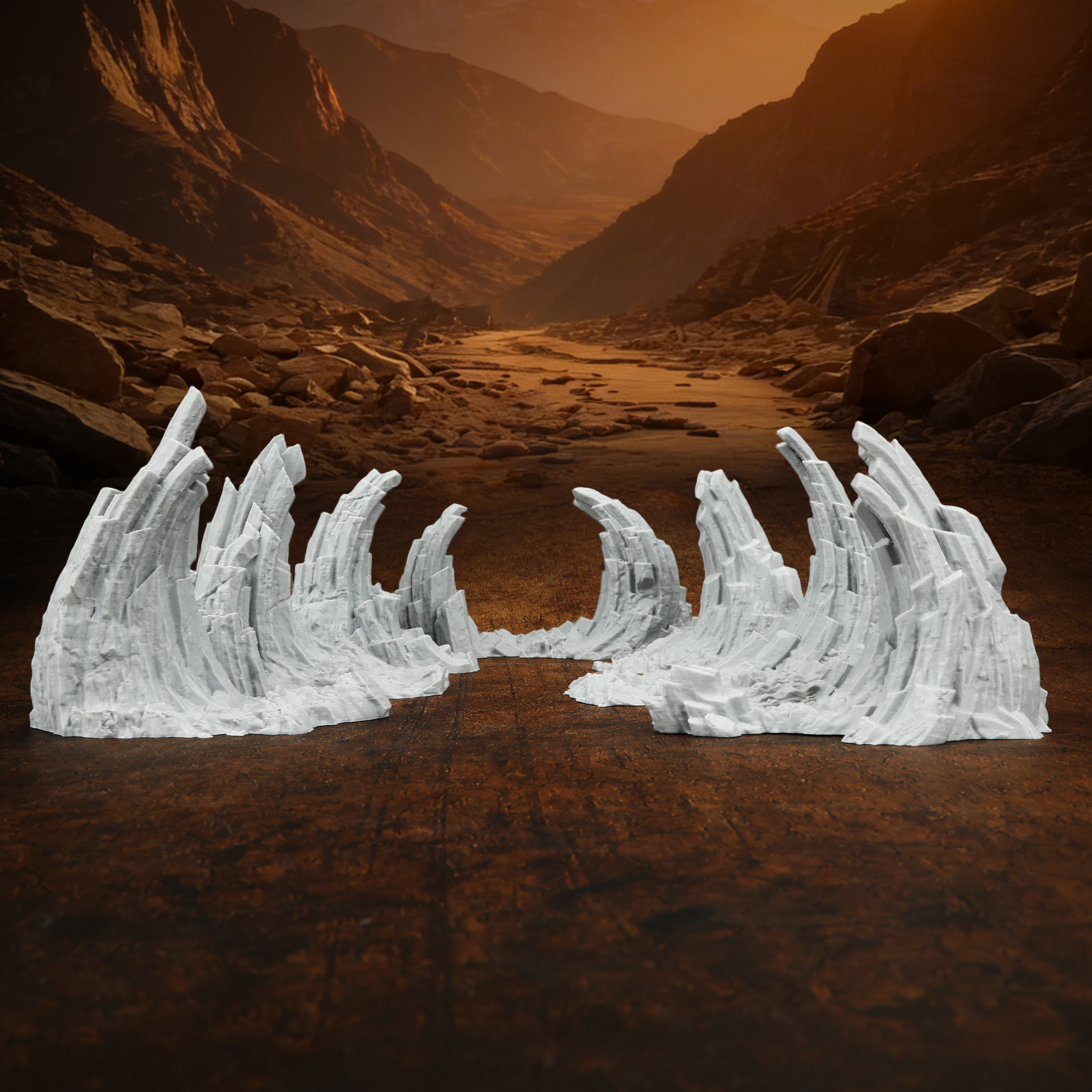 TRPG Rocky Terrain Miniature - - đánh giá và giá Board Game Dune