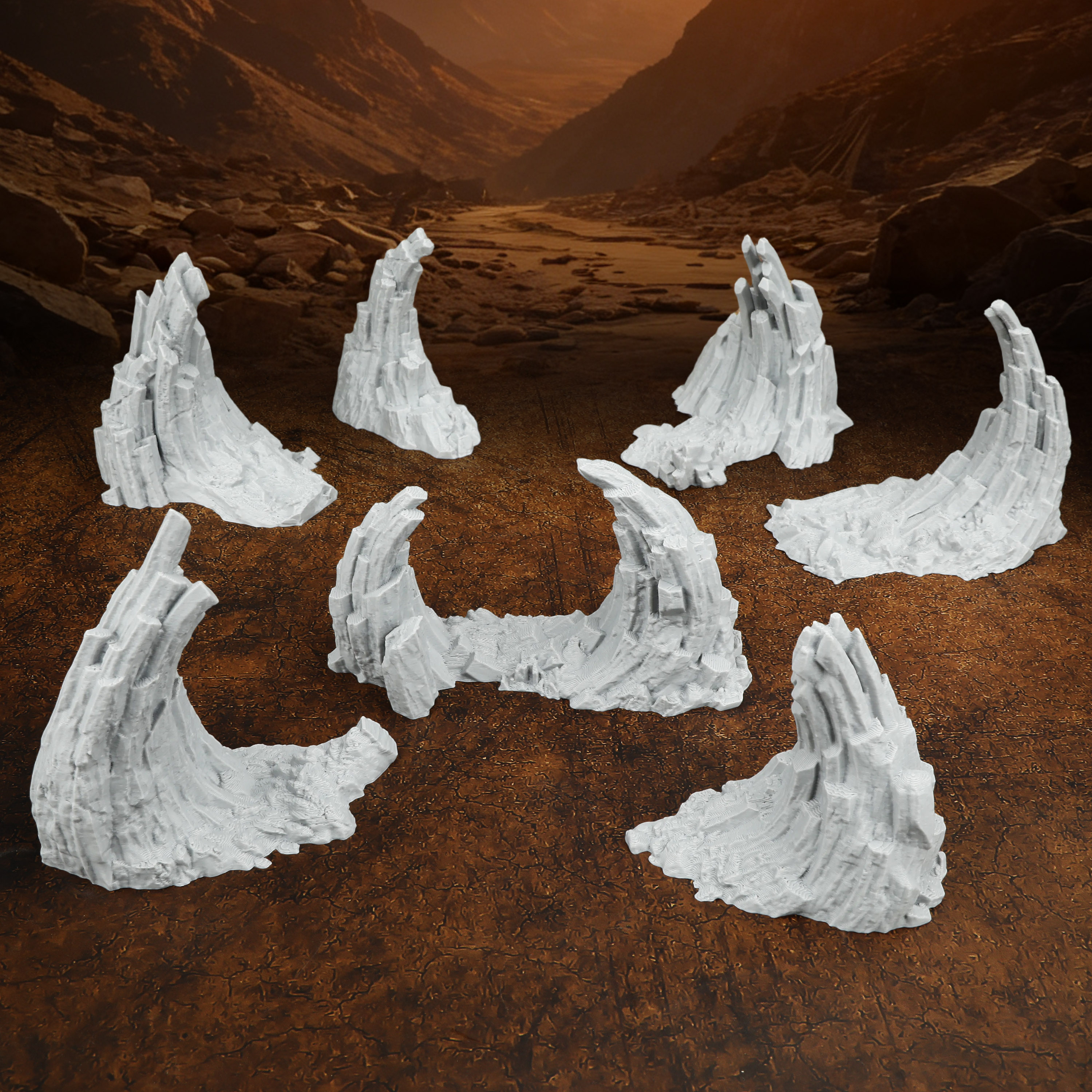 TRPG Rocky Terrain Miniature - - đánh giá và giá Board Game Dune